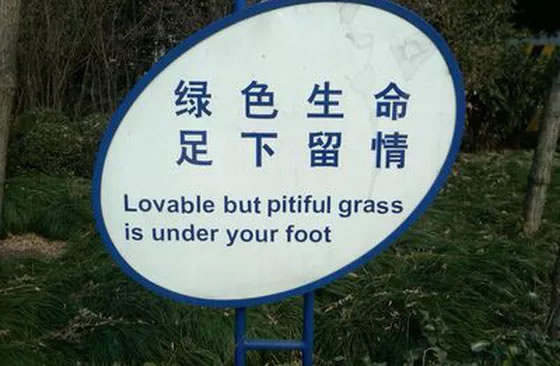 Bad translation example from Chinese